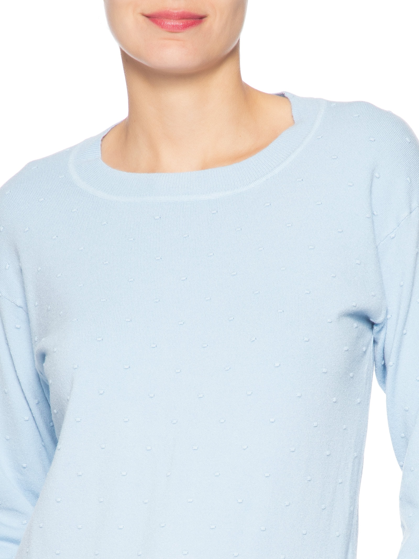 Blusa Feminina Em Tricot Azul Market 33