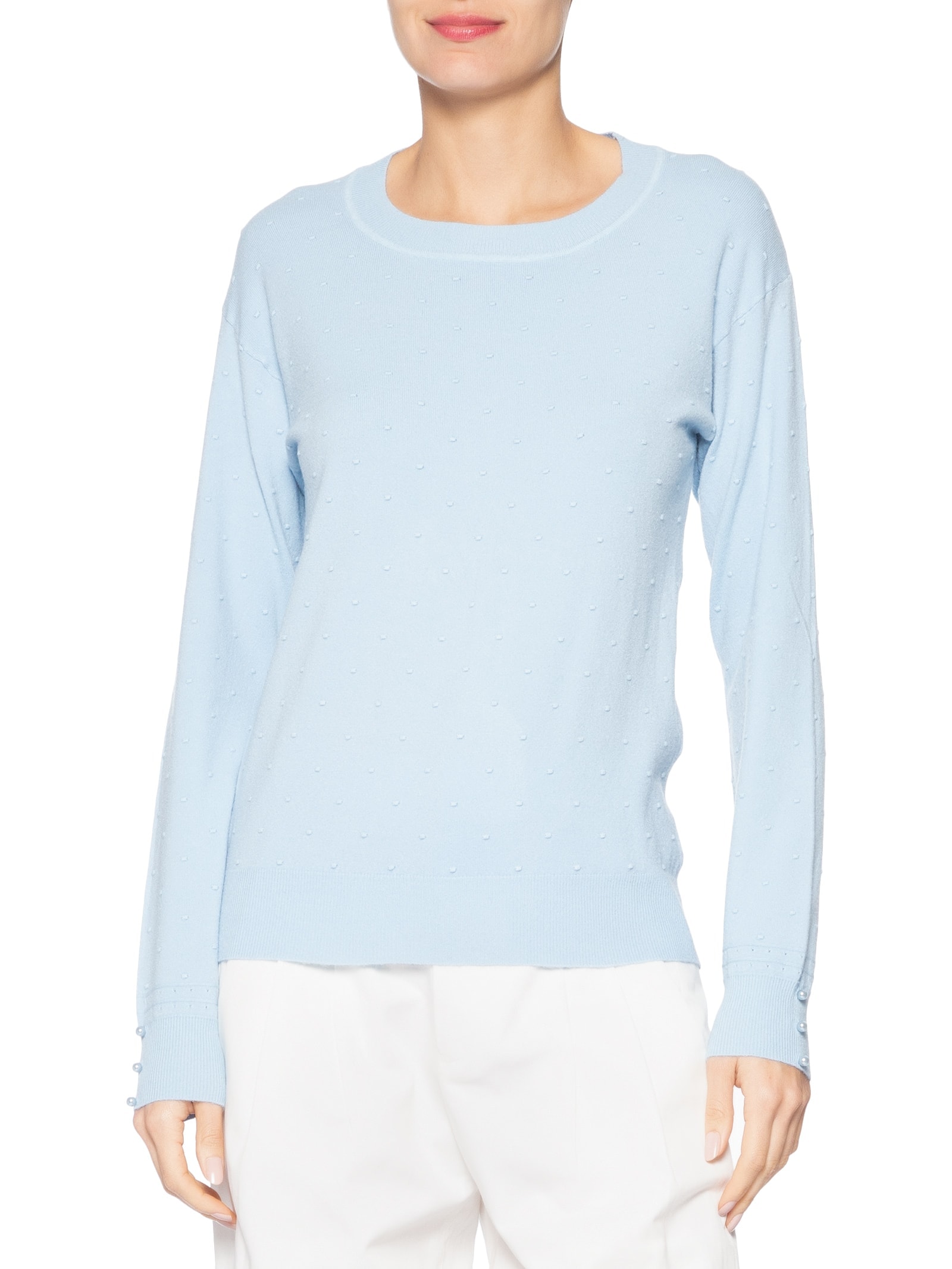 Blusa Feminina Em Tricot Azul Market 33