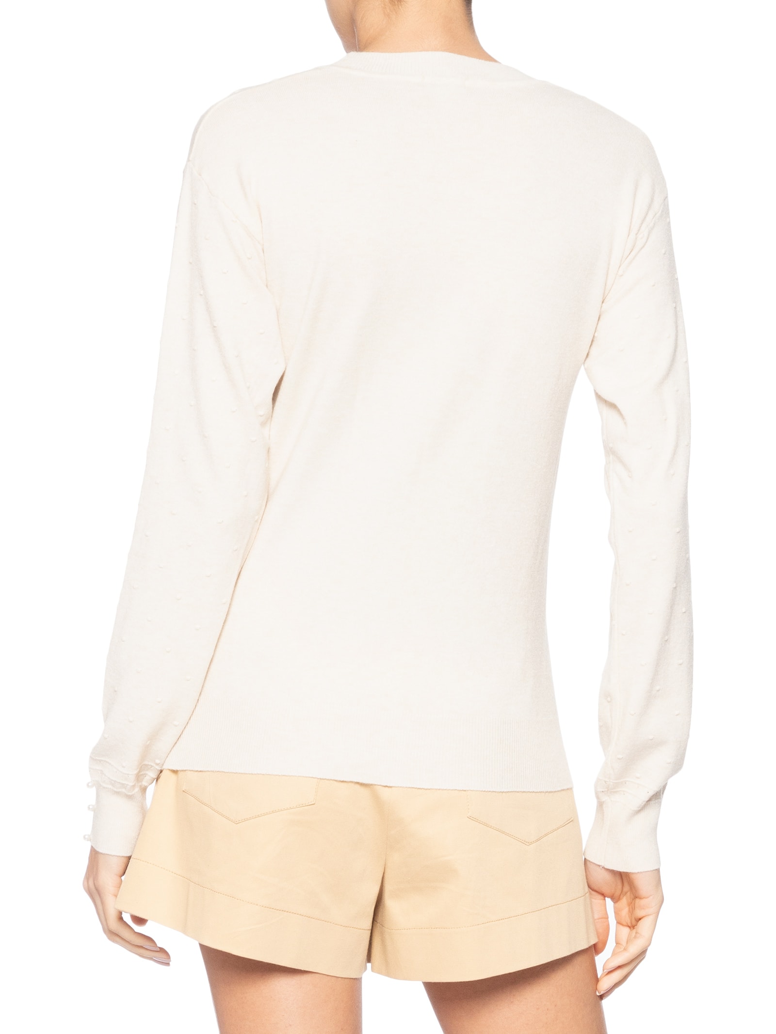 Blusa Feminina Em Tricot Bege Market 33