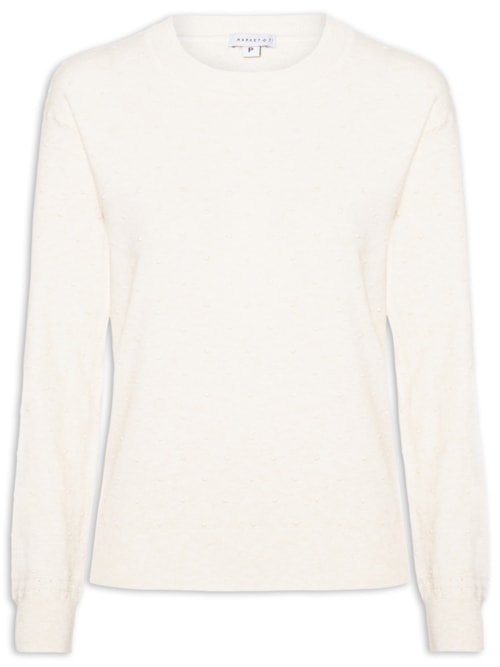Blusa Feminina Em Tricot - Bege