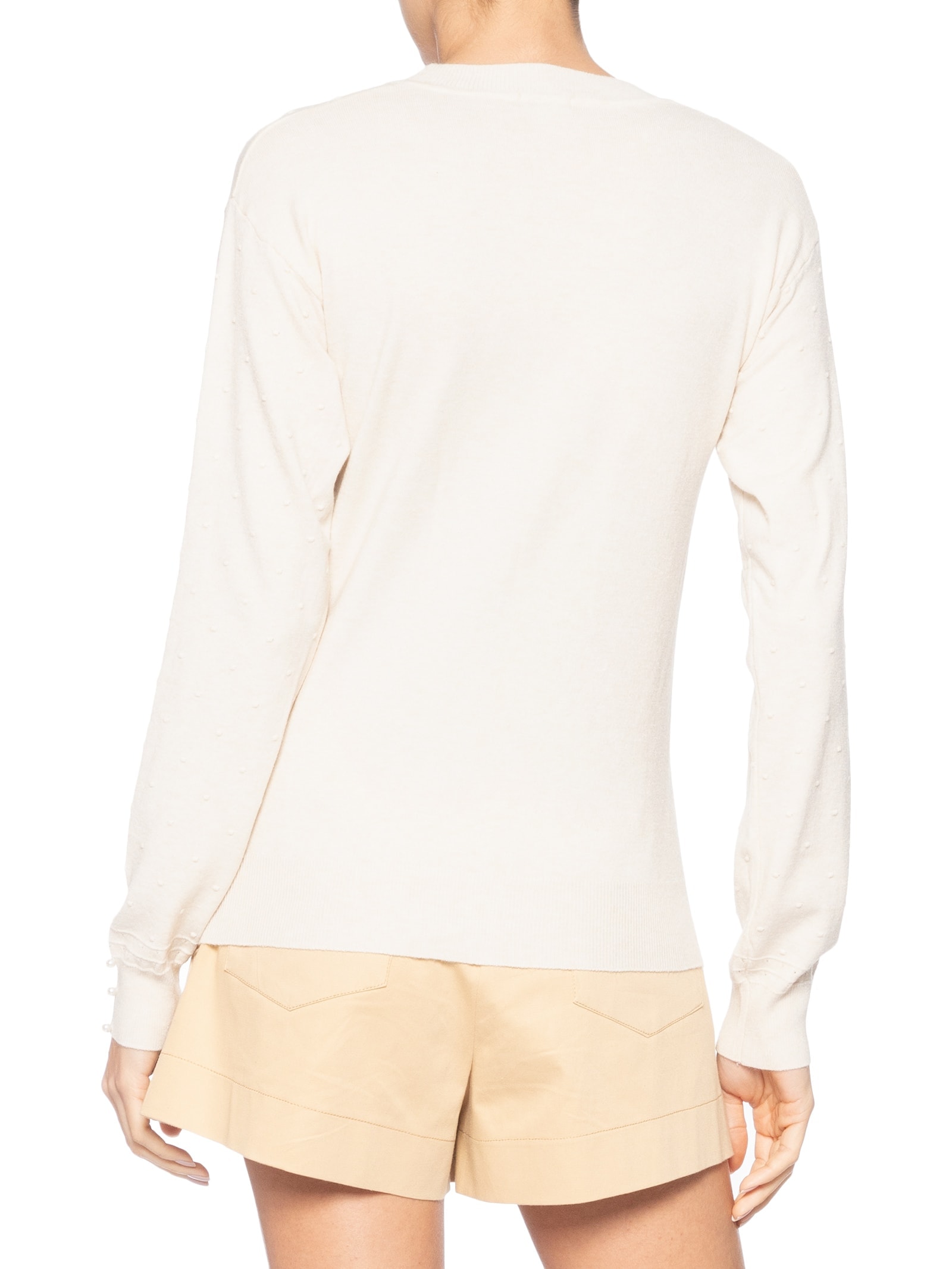 Blusa Feminina Em Tricot Bege Market 33