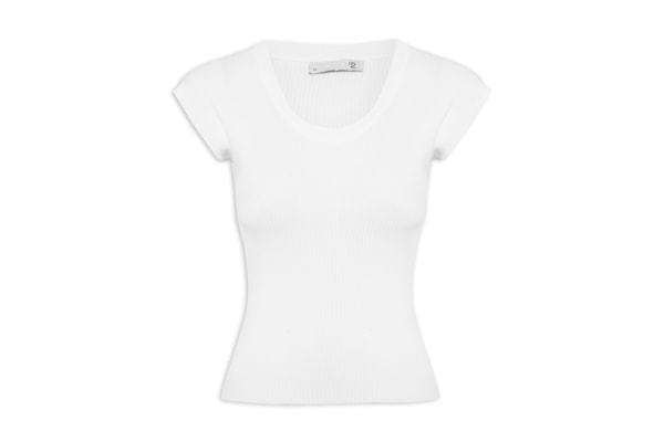 Blusa Feminina Em Tricot - Branco