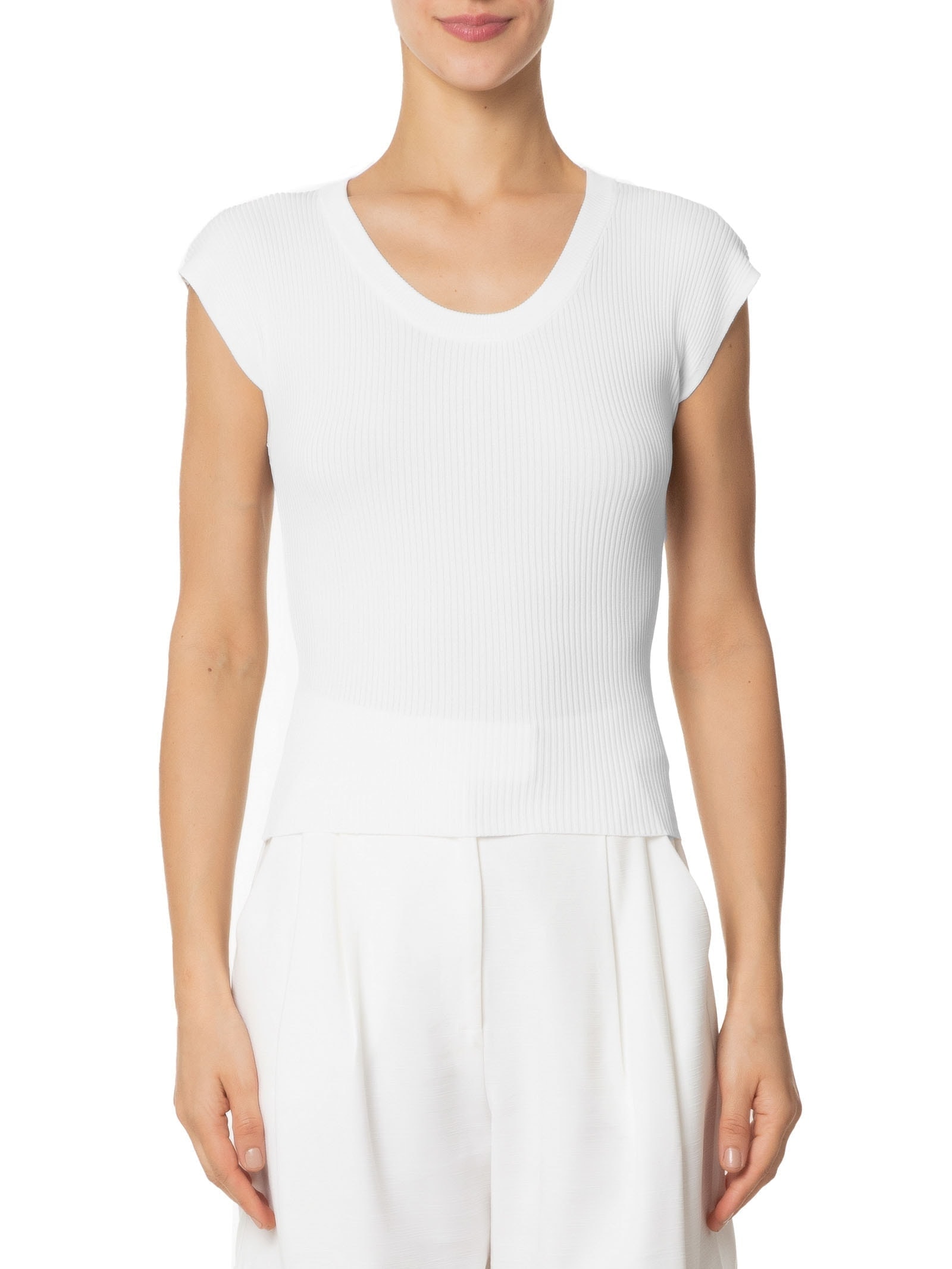 Blusa Feminina Em Tricot Branco '2Essential