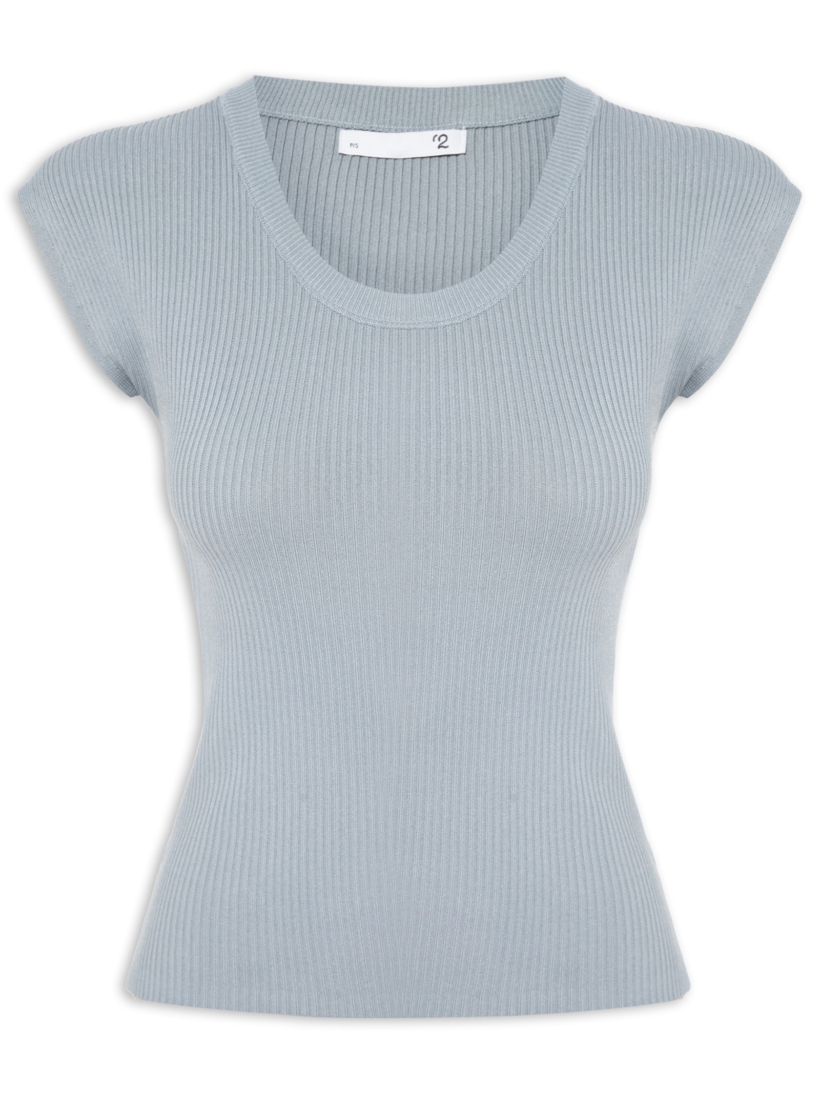 Blusa Feminina Em Tricot Cinza '2Essential