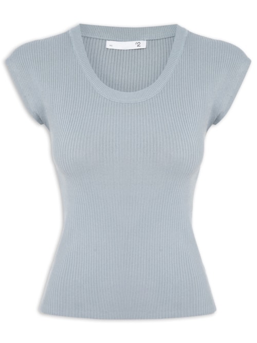 Blusa Feminina Em Tricot – Cinza