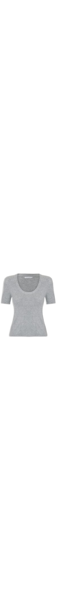 Blusa Feminina Em Tricot - Cinza