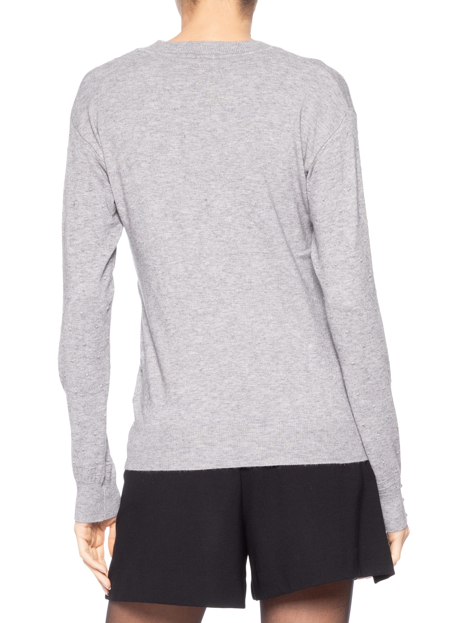 Blusa Feminina Em Tricot Cinza Market 33