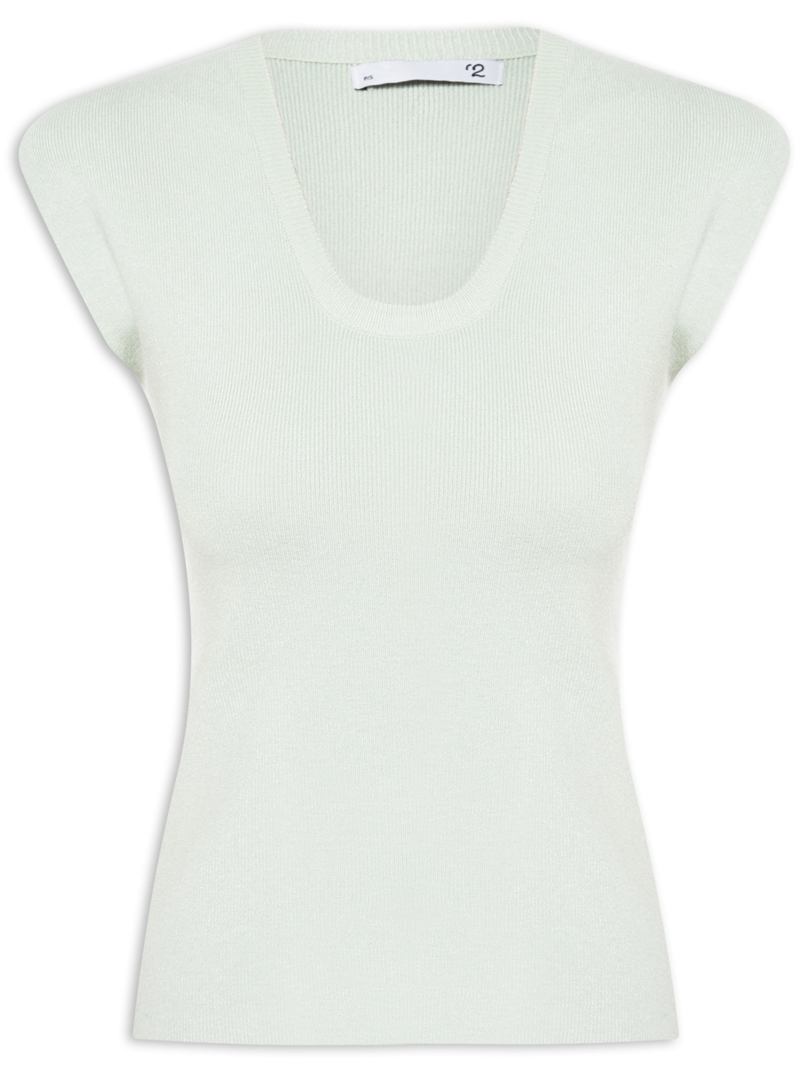 Blusa Feminina Em Tricot Com Alça Alongada Verde '2Essential