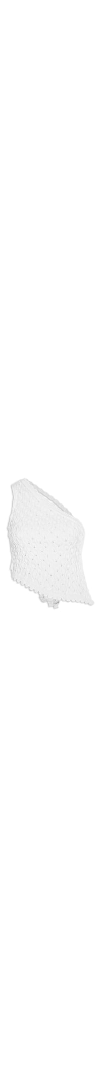 Blusa Feminina em Tricot com Amarração nas Costas - Branco