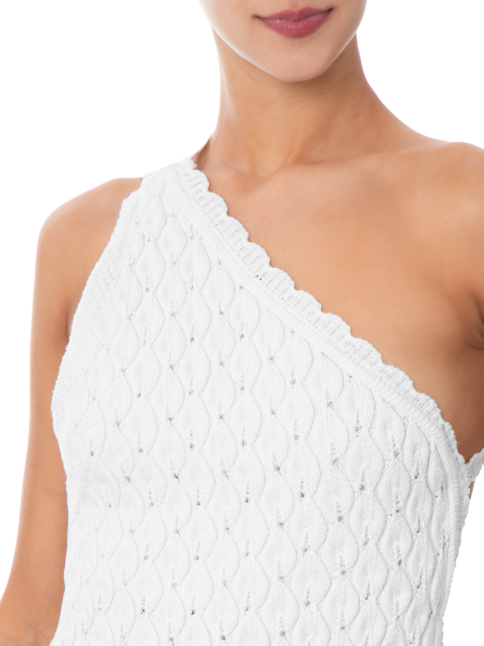 Blusa Feminina em Tricot com Amarração nas Costas Branco Market 33