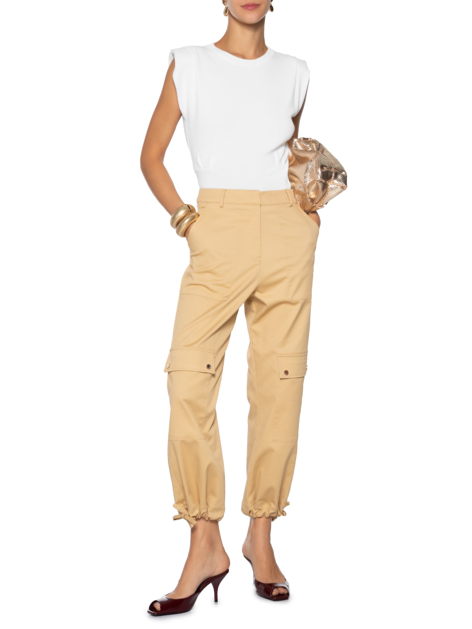 Blusa Feminina Em Tricot Com Barra Larga Branco  '2Essential