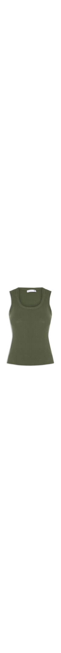 Blusa Feminina Em Tricot Com Decote Redondo - Verde