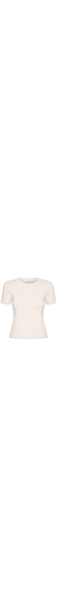 Blusa Feminina Em Tricot Com Detalhes - Bege