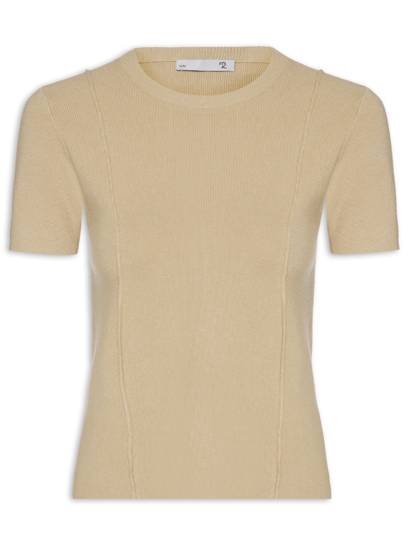 Blusa Feminina Em Tricot Com Detalhes Bege '2Essential