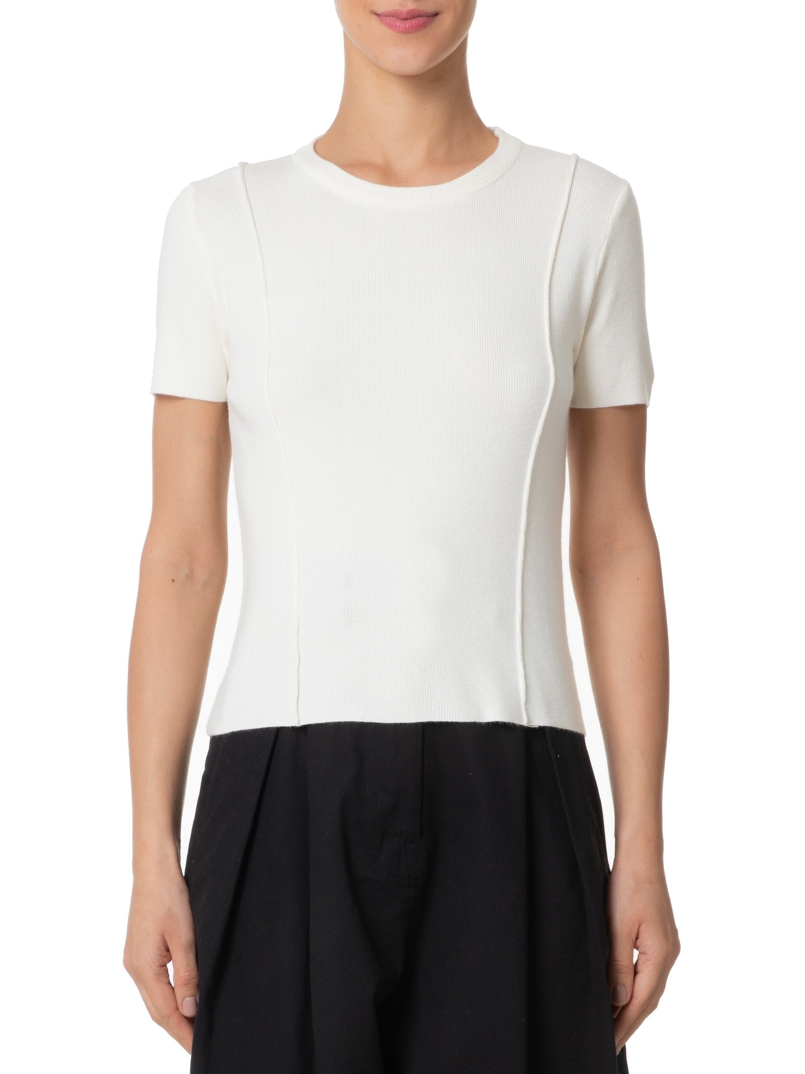 Blusa Feminina Em Tricot Com Detalhes Off White '2Essential