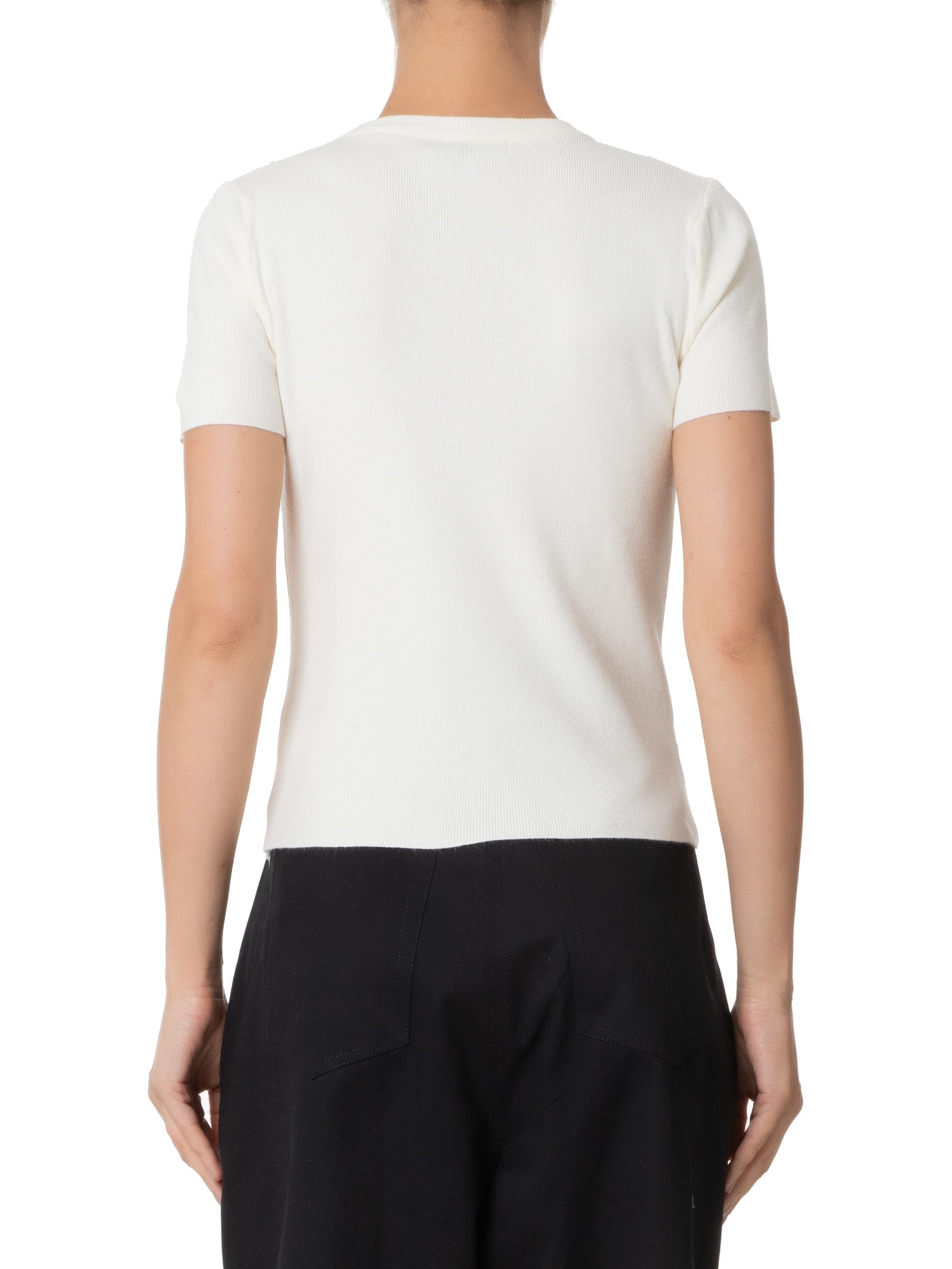 Blusa Feminina Em Tricot Com Detalhes Off White '2Essential