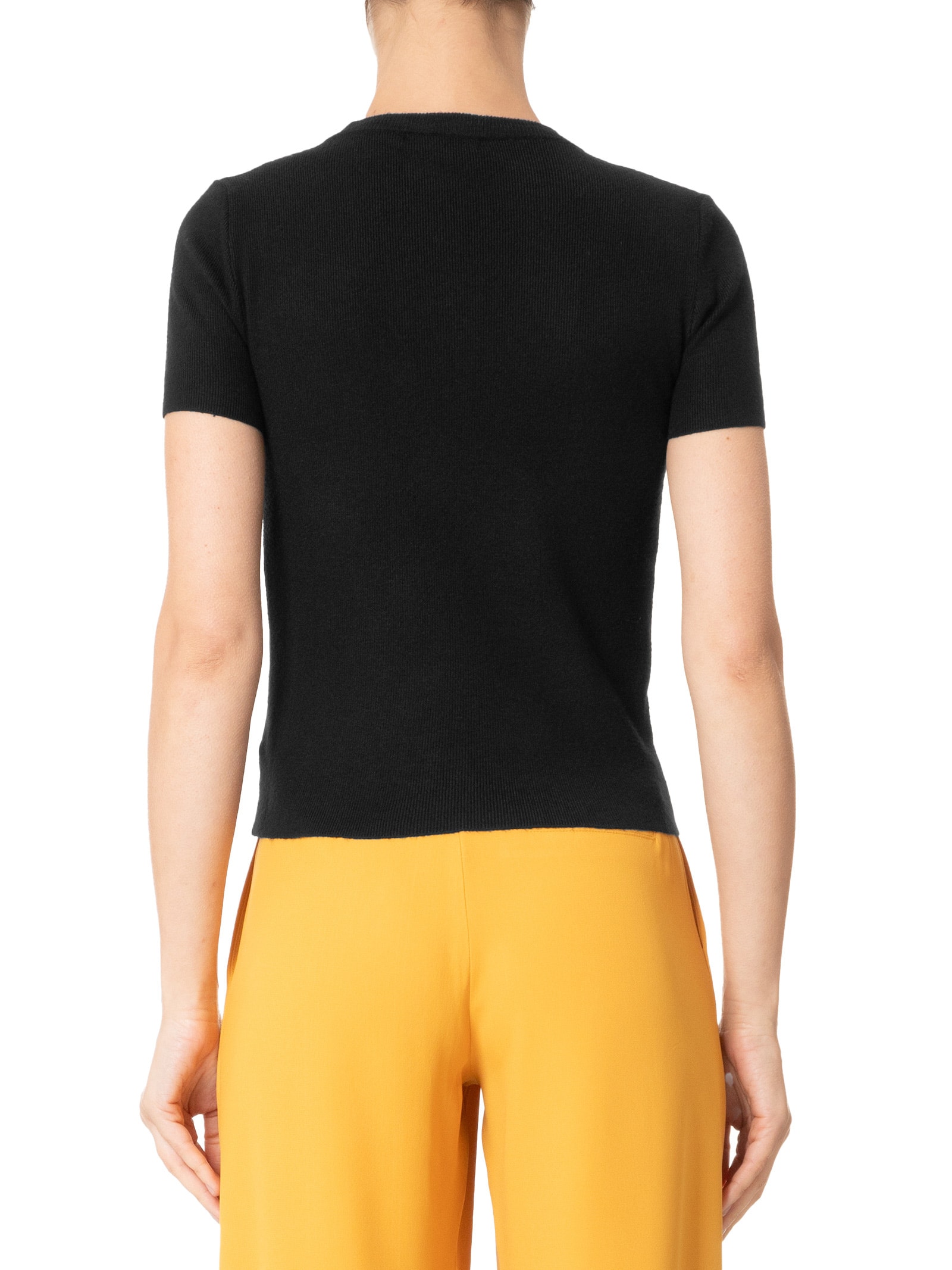 Blusa Feminina Em Tricot Com Detalhes Preto '2Essential
