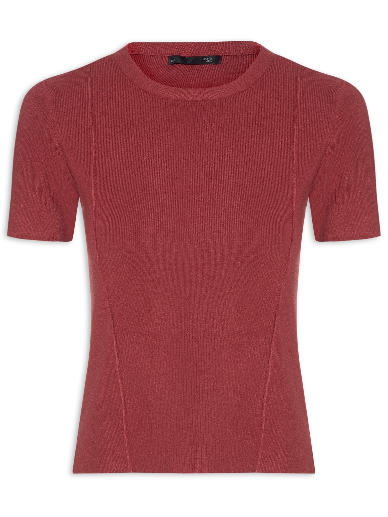 Blusa Feminina Em Tricot Com Detalhes Vinho '2Essential