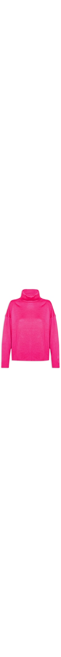 Blusa Feminina Em Tricot Com Gola Alta - Rosa