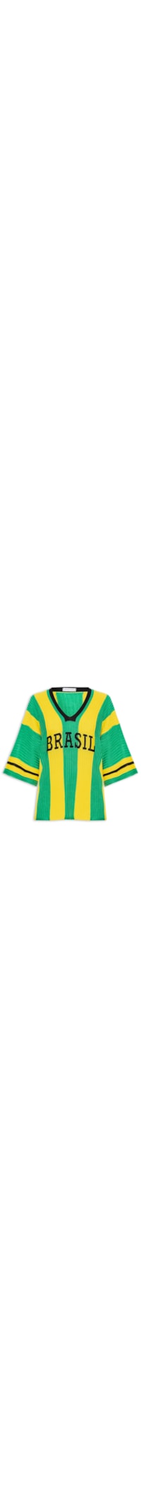 Blusa Feminina em Tricot Copa Brasil - Verde
