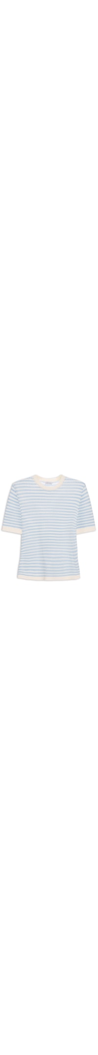 Blusa Feminina em Tricot Listrada - Azul
