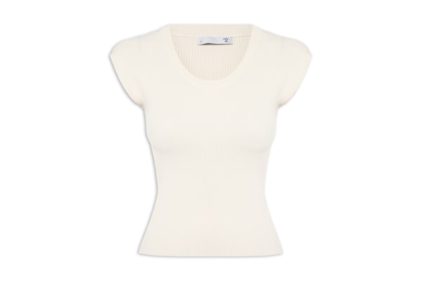 Blusa Feminina Em Tricot - Off White 