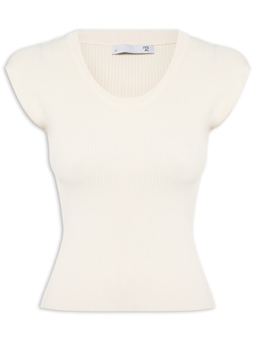 Blusa Feminina Em Tricot – Off White