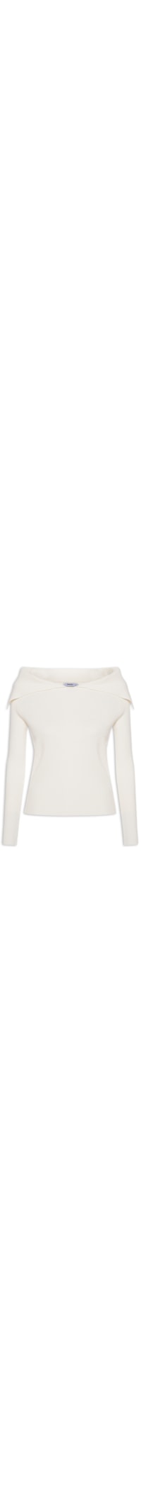 Blusa Feminina em Tricot Ombro a Ombro – Off White