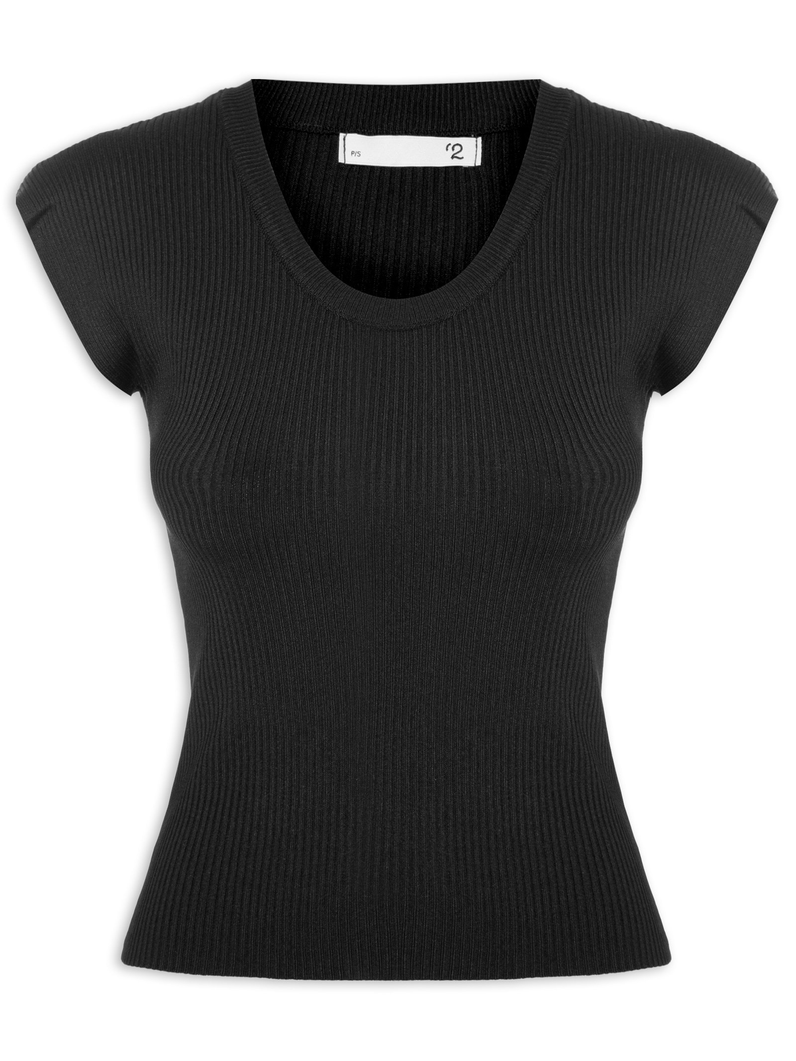 Blusa Feminina Em Tricot Preto '2Essential