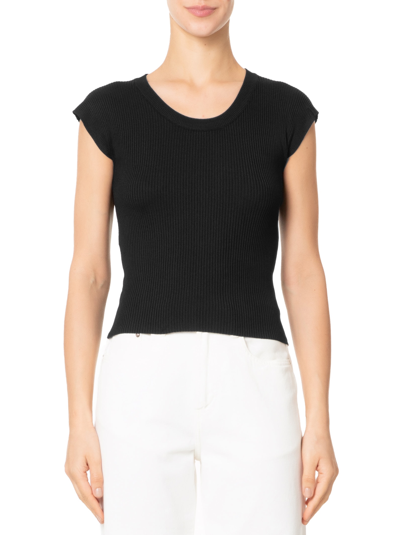 Blusa Feminina Em Tricot Preto '2Essential