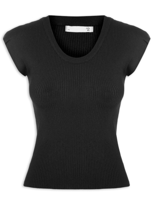 Blusa Feminina Em Tricot – Preto