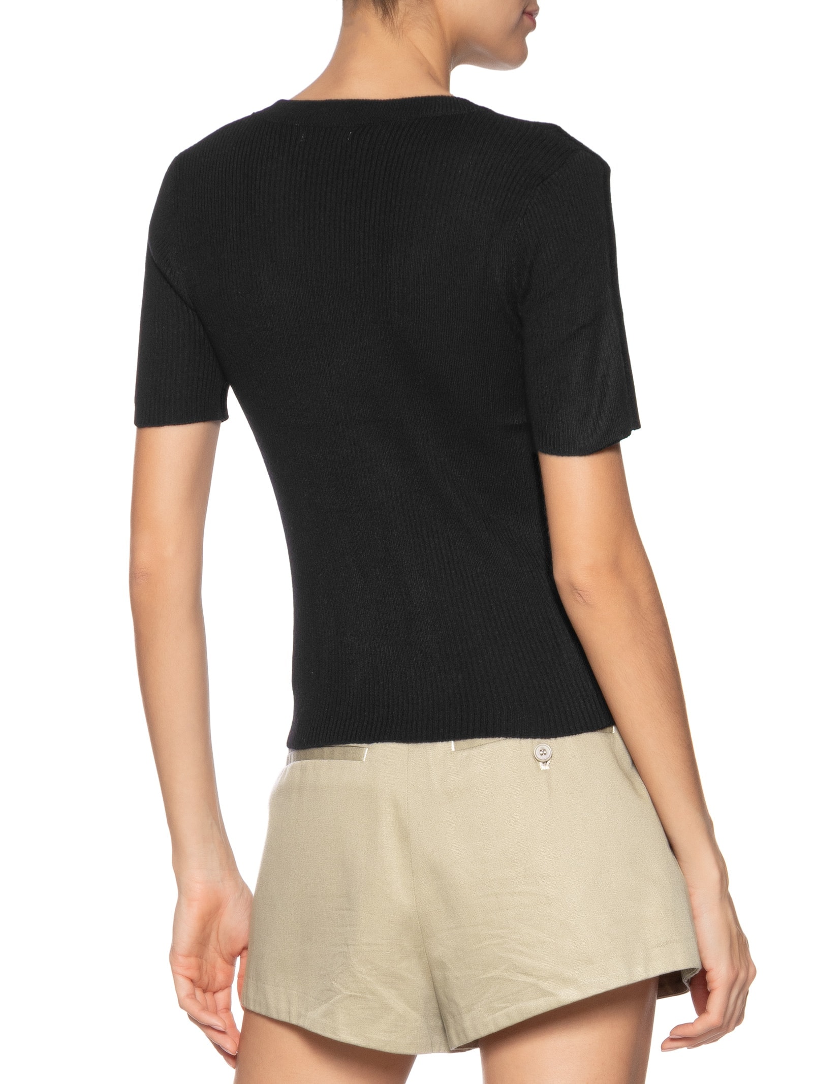 Blusa Feminina Em Tricot Preto Market 33