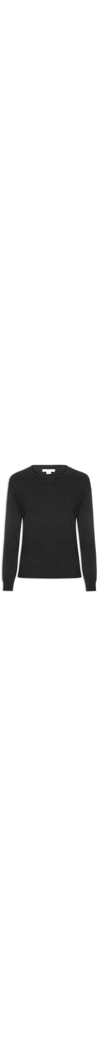 Blusa Feminina Em Tricot - Preto