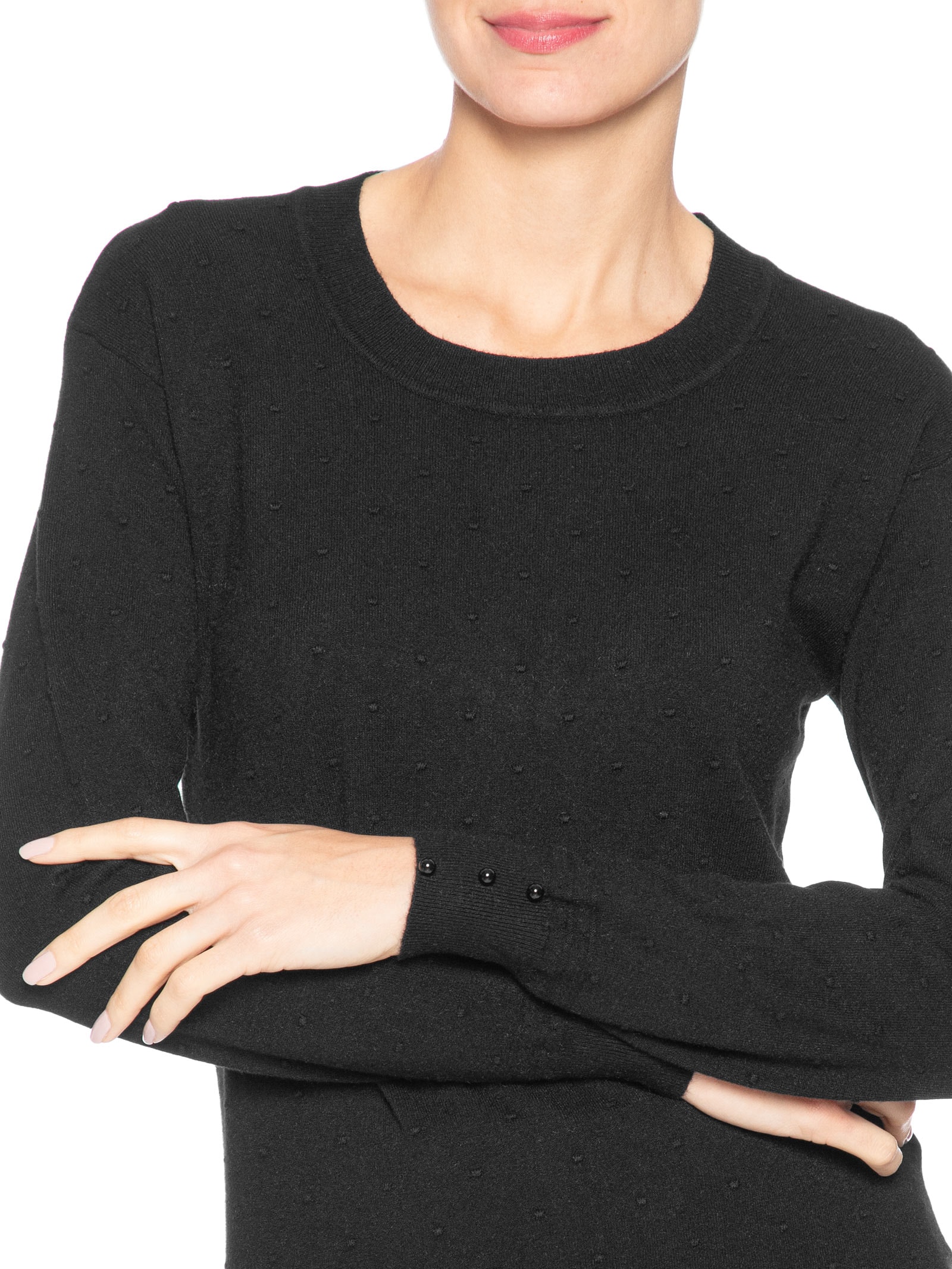 Blusa Feminina Em Tricot Preto Market 33