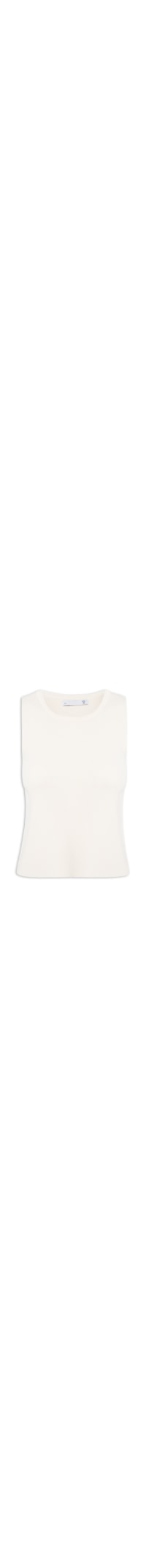 Blusa Feminina Em Tricot Sem Manga - Off White