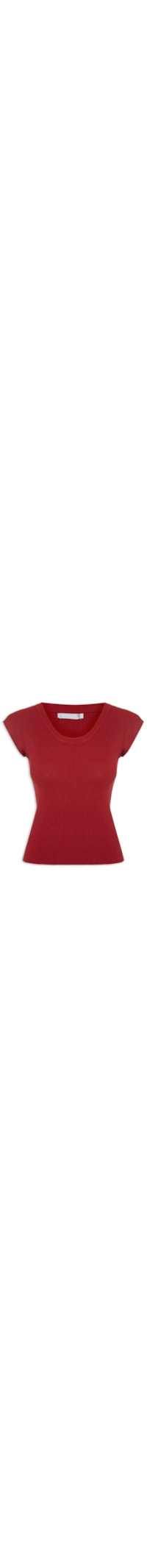 Blusa Feminina Em Tricot - Vermelho