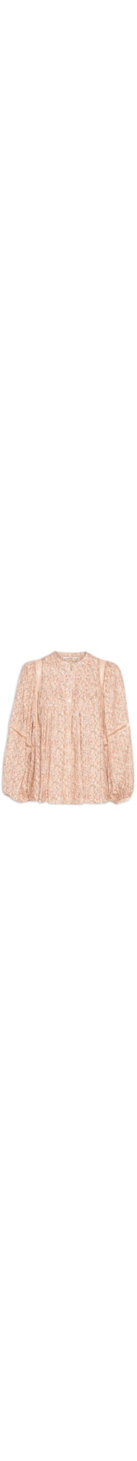 Blusa Feminina Entremeio Estampa Petunia - Bege