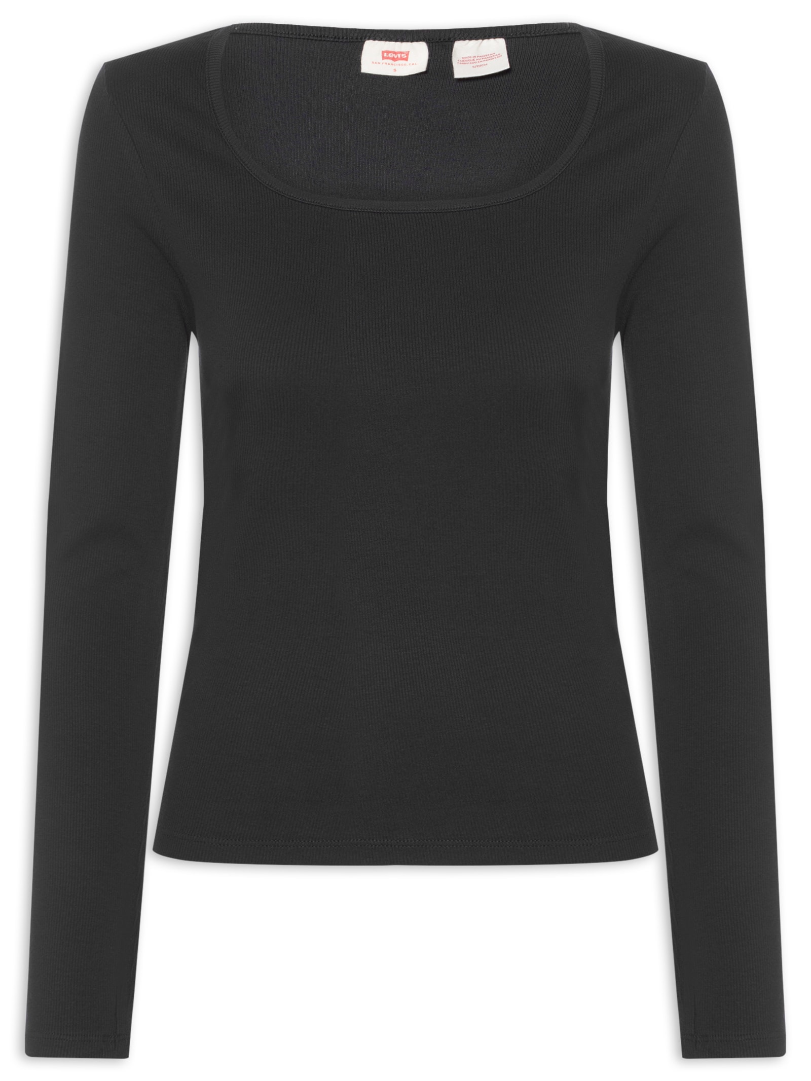 Blusa Feminina Essential Square Neck Manga Longa Preto Levi's