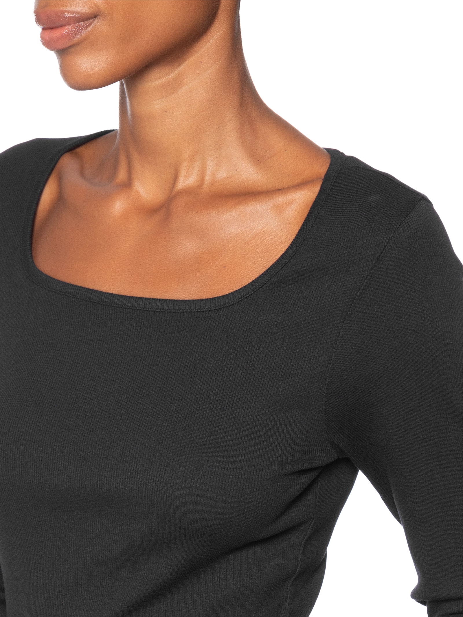 Blusa Feminina Essential Square Neck Manga Longa Preto Levi's