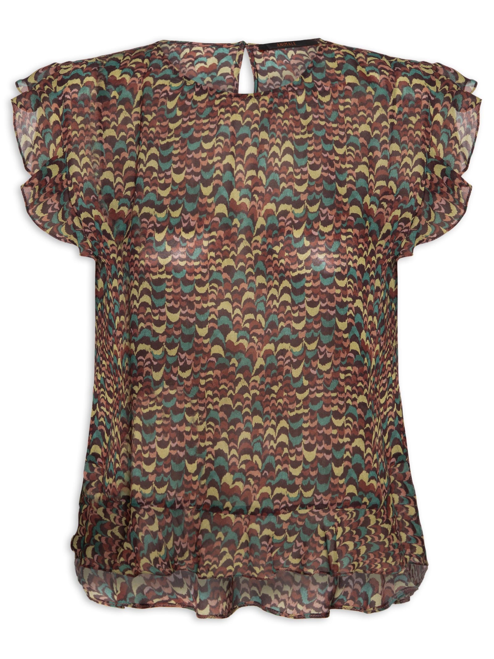 Blusa Feminina Est Fig Fly Atlântico Verde Animale