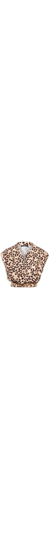 Blusa Feminina Est Onça Regular - Animal Print