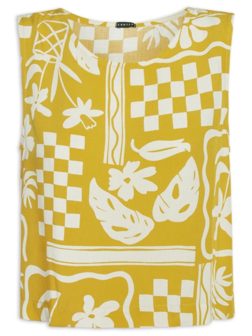 Blusa Feminina Estampa Barrio – Amarelo