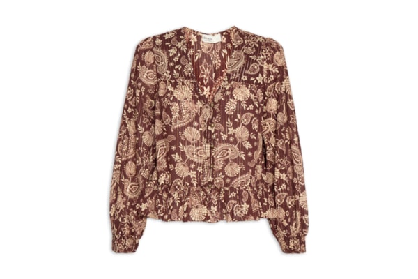 Blusa Feminina Estampa Coral – Marrom