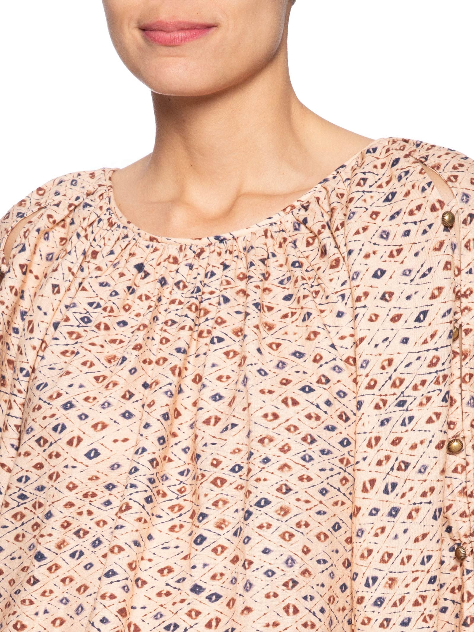 Blusa Feminina Estampa Ink Bege Maria Filó