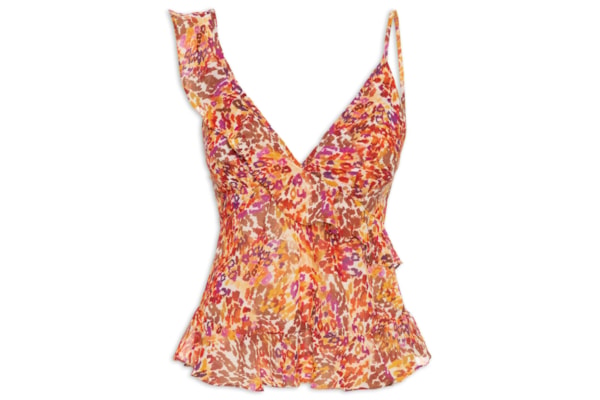 Blusa Feminina Estampa Instinto Cerâmica - Laranja