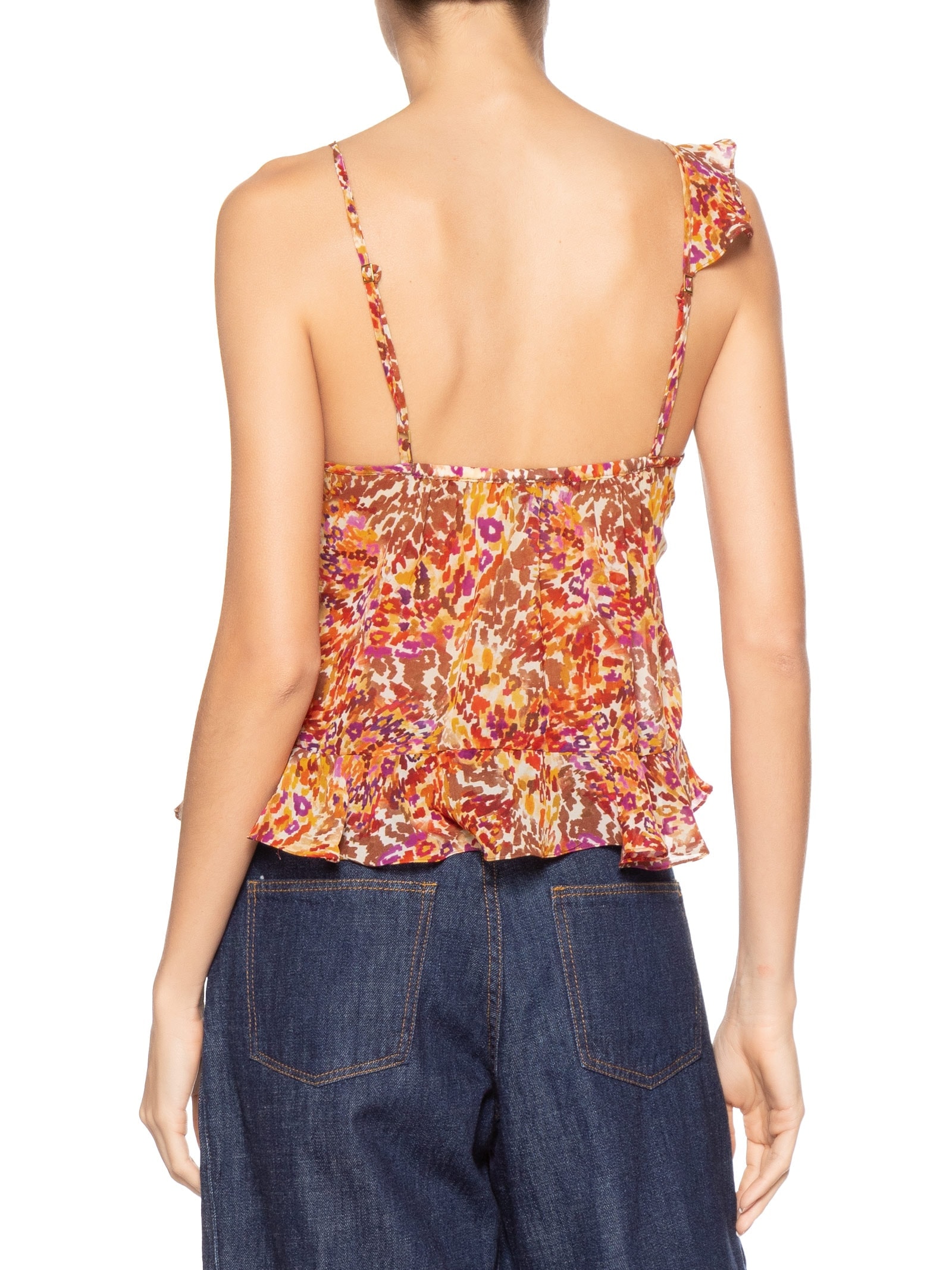 Blusa Feminina Estampa Instinto Cerâmica Laranja Dress To