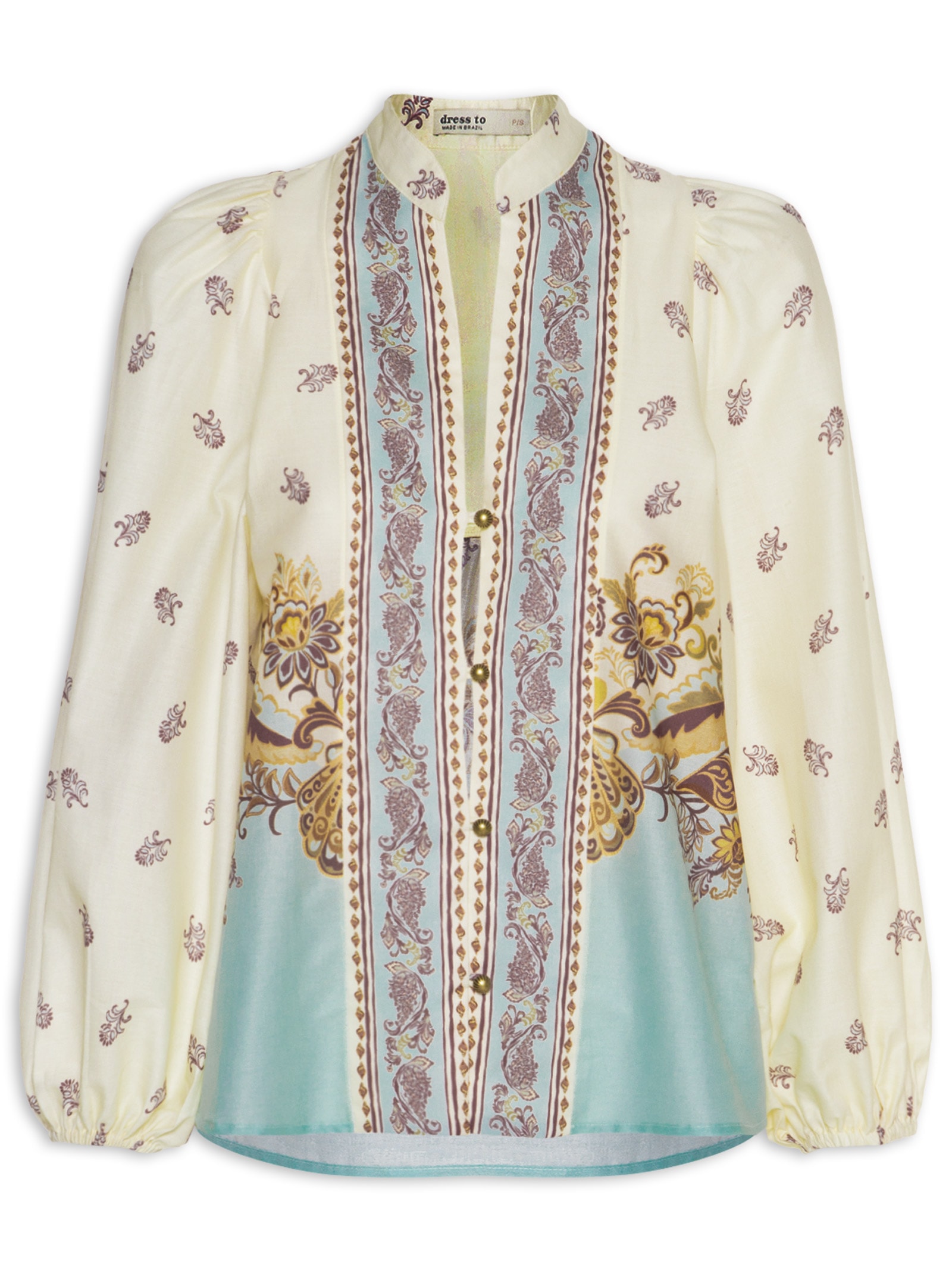 Blusa Feminina Estampa Leveza Bege Dress To