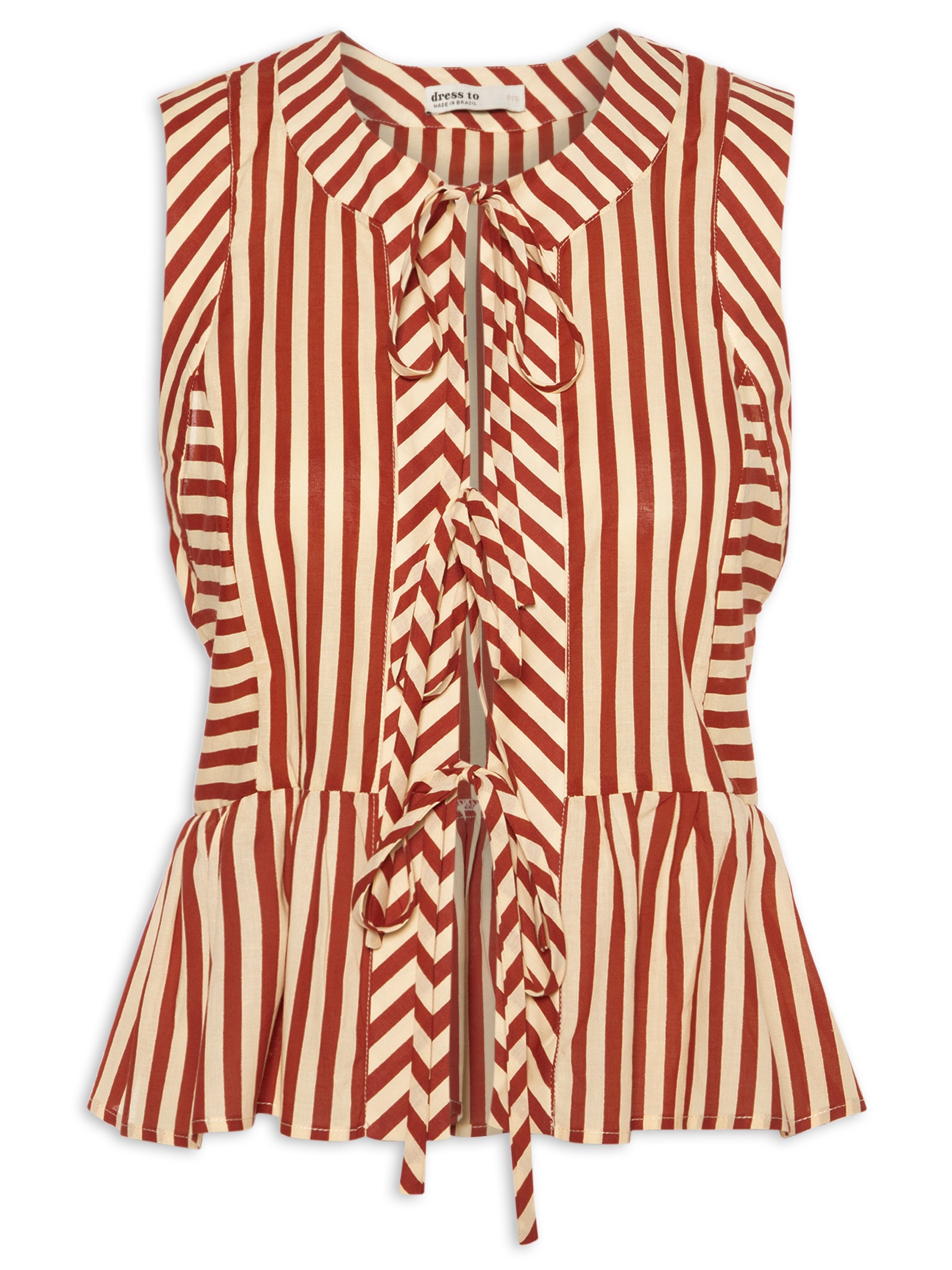 Blusa Feminina Estampa Listra – Vermelho Dress To