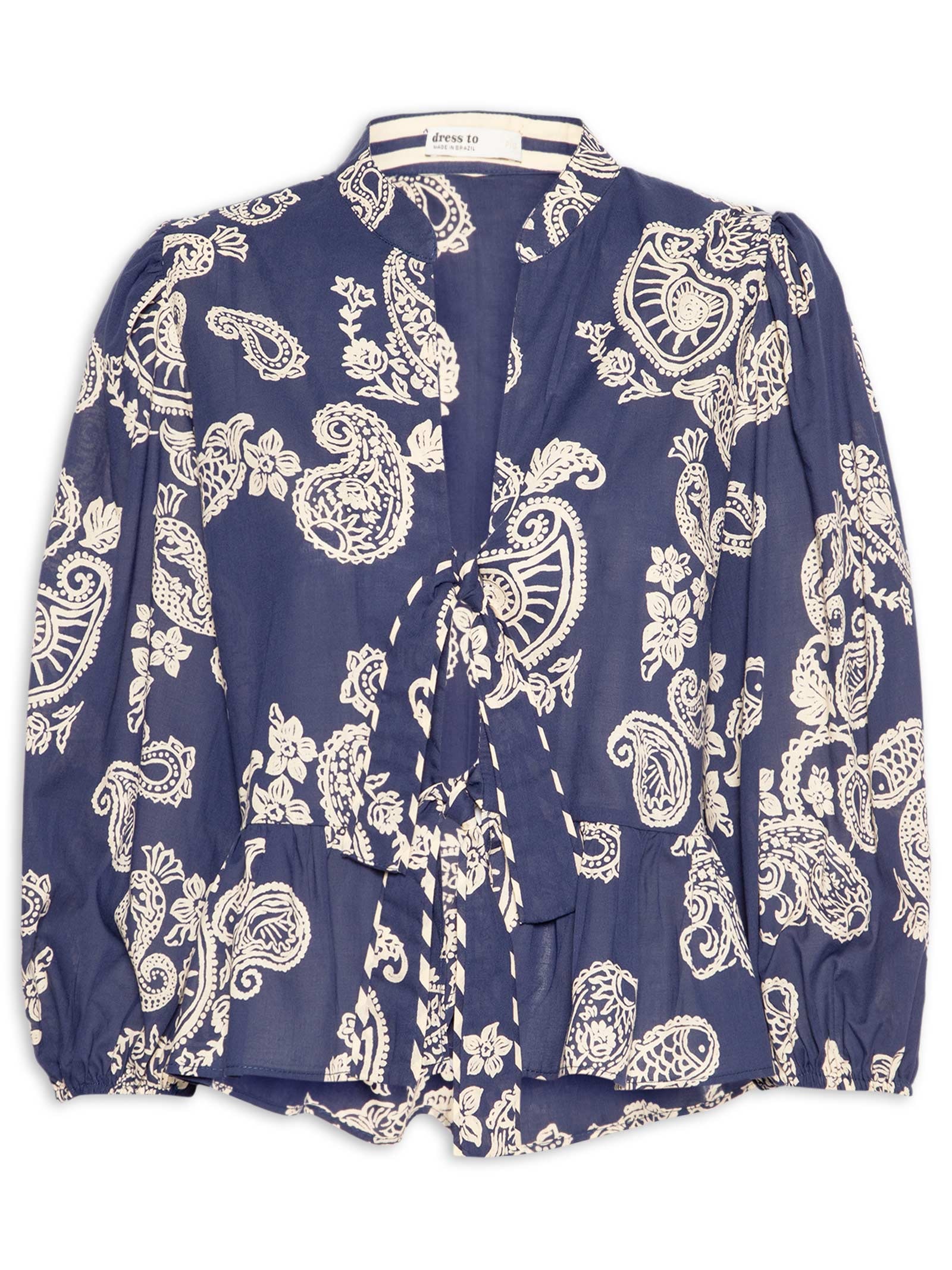 Blusa Feminina Estampa Marinha Mix – Azul Dress To