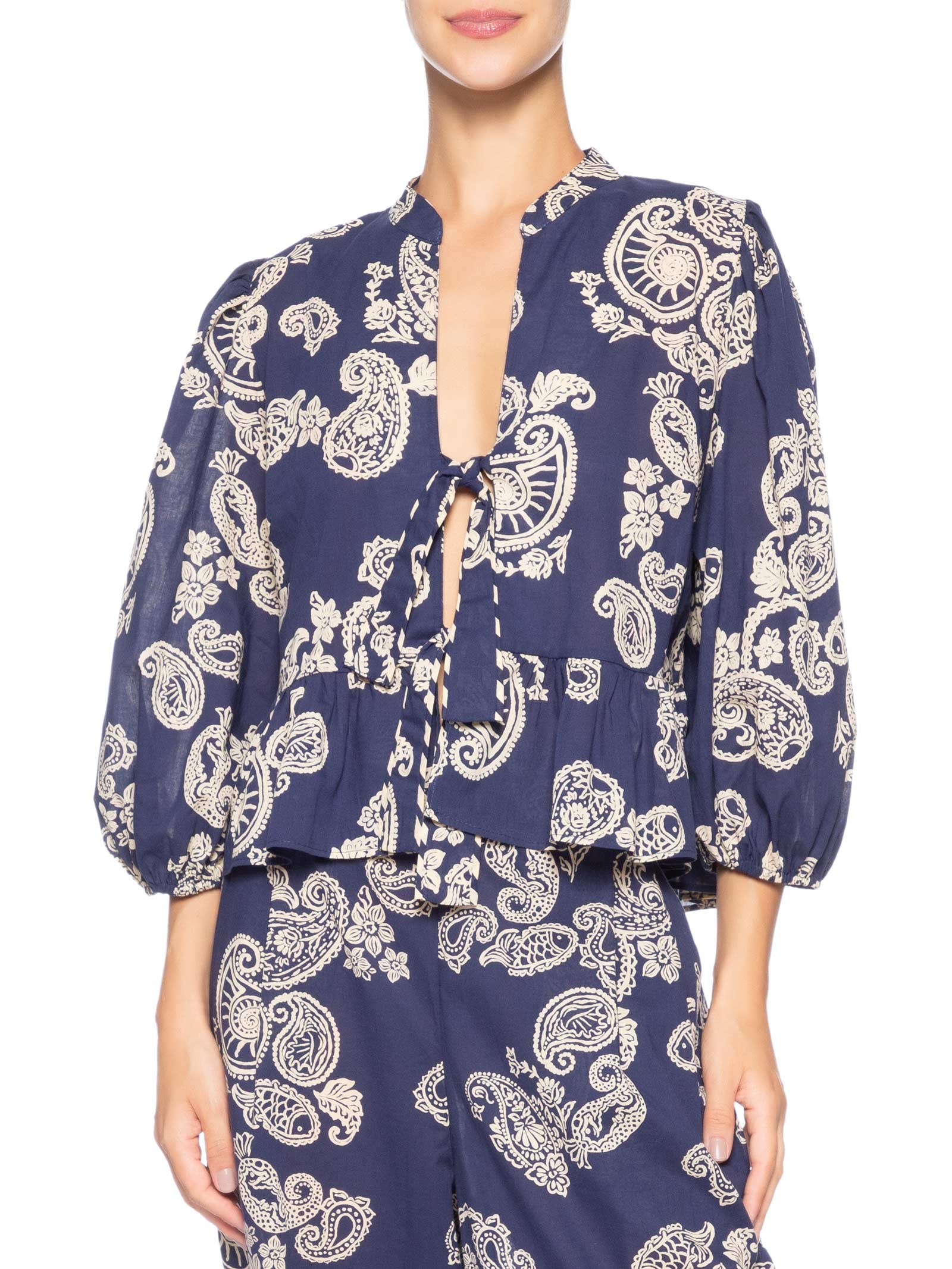 Blusa Feminina Estampa Marinha Mix – Azul Dress To